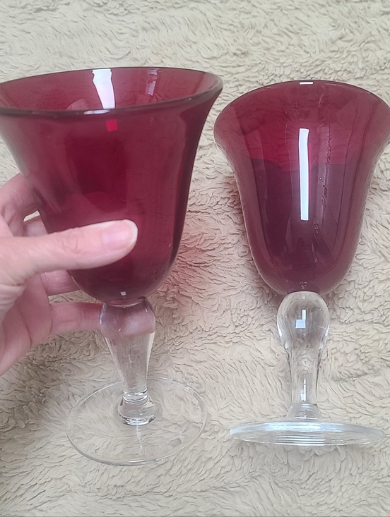 Other - Artland Iris Ruby Water Goblets Set Of 2